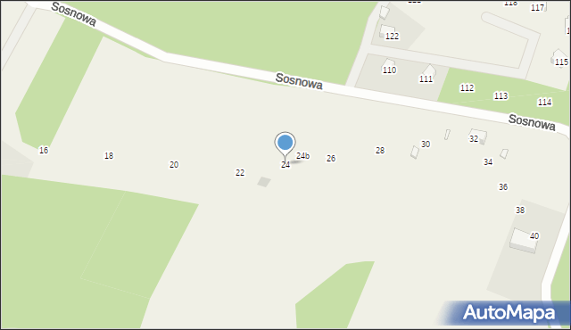 Nowe Czaple, Sosnowa, 24, mapa Nowe Czaple