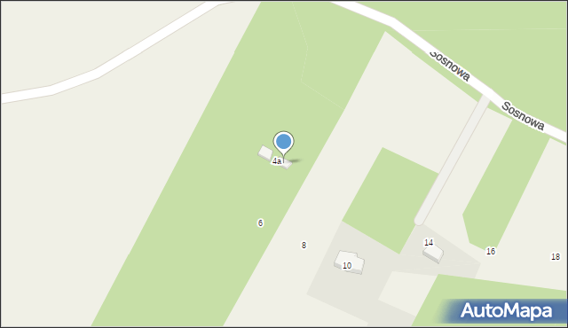 Nowe Czaple, Sosnowa, 4b, mapa Nowe Czaple