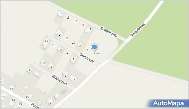 Nowe Oborzyska, Sosnowa, 4, mapa Nowe Oborzyska