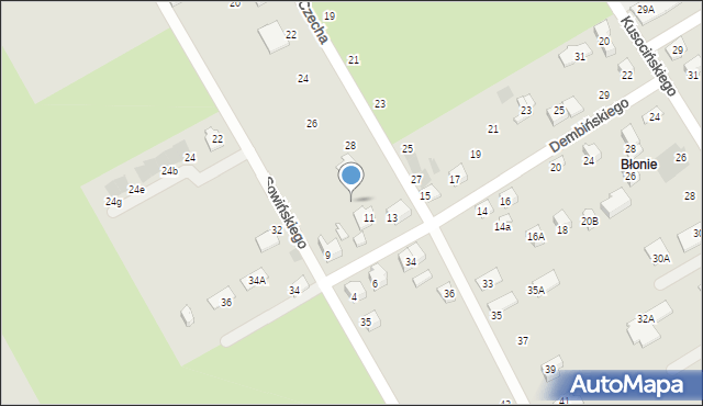 Nowy Sącz, Sowińskiego Józefa, gen., 33, mapa Nowego Sącza