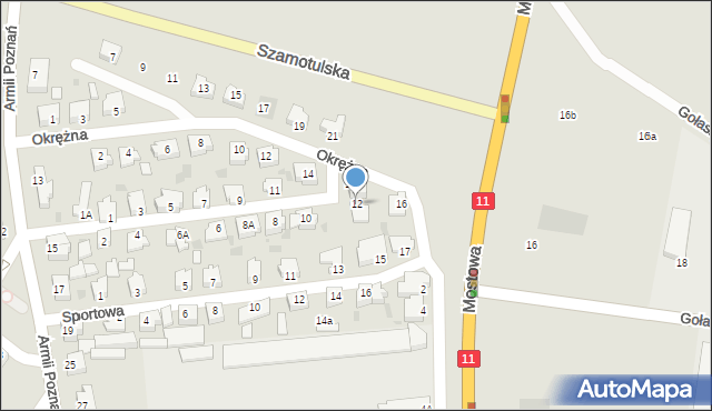 Oborniki, Sowiaka Edwarda, 12, mapa Oborniki
