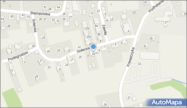 Ochojno, Sołecka, 11, mapa Ochojno