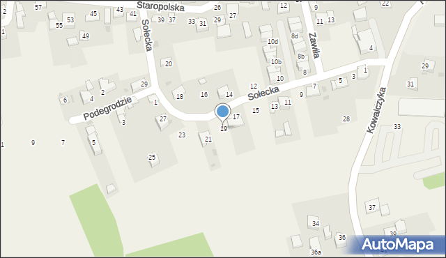 Ochojno, Sołecka, 19, mapa Ochojno