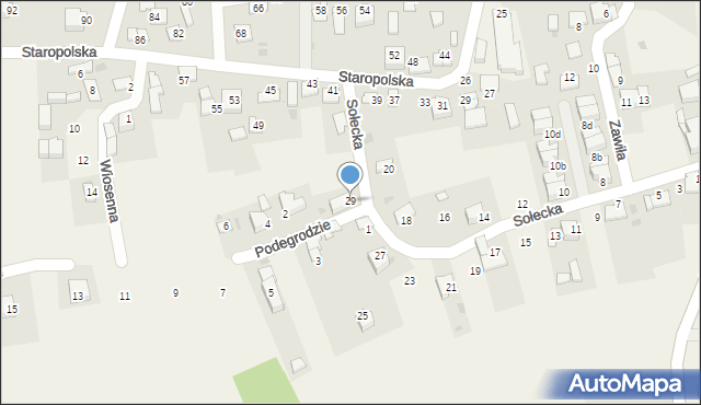 Ochojno, Sołecka, 29, mapa Ochojno