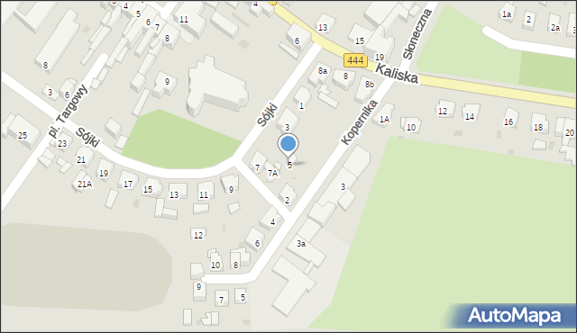 Odolanów, Sójki Fr., 5, mapa Odolanów