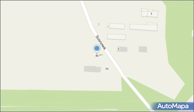 Oleszno, Sosnowa, 6b, mapa Oleszno