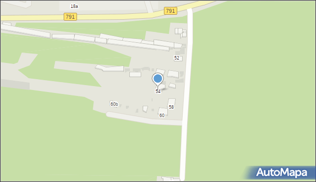 Olkusz, Sosnowa, 54, mapa Olkusz