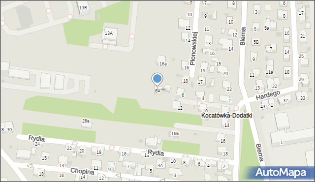 Olkusz, Sosnowa, 6A, mapa Olkusz