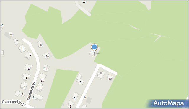 Olsztyn, Soroki, wachm., 7, mapa Olsztyna