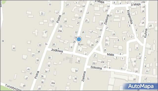 Olsztyn, Sobieskiego, 23, mapa Olsztyna