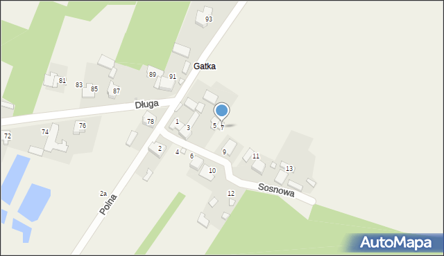 Opatów, Sosnowa, 7, mapa Opatów