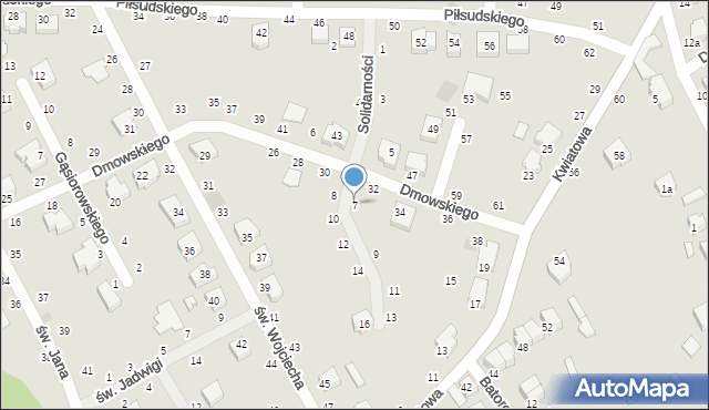 Opoczno, Solidarności, 7, mapa Opoczno