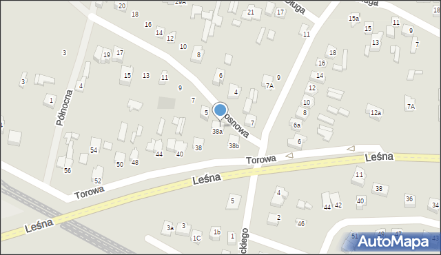 Opoczno, Sosnowa, 3a, mapa Opoczno