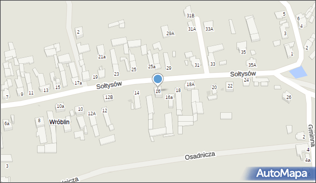 Opole, Sołtysów, 16, mapa Opola