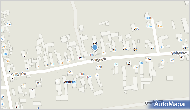 Opole, Sołtysów, 21, mapa Opola