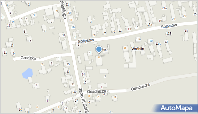Opole, Sołtysów, 6, mapa Opola