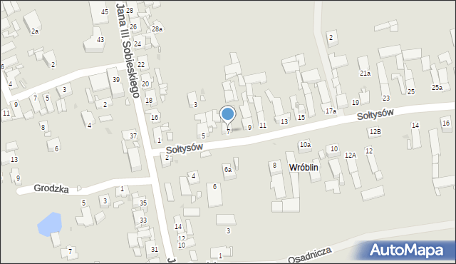 Opole, Sołtysów, 7, mapa Opola