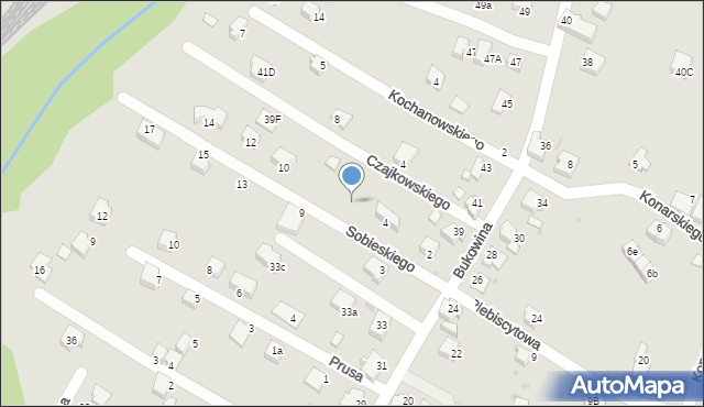 Orzesze, Sobieskiego, 6, mapa Orzesze