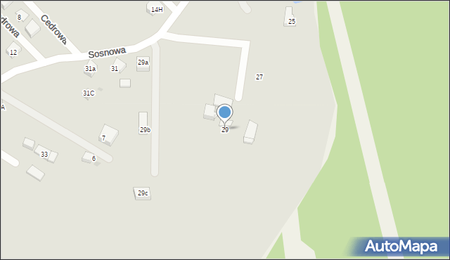 Orzesze, Sosnowa, 29, mapa Orzesze