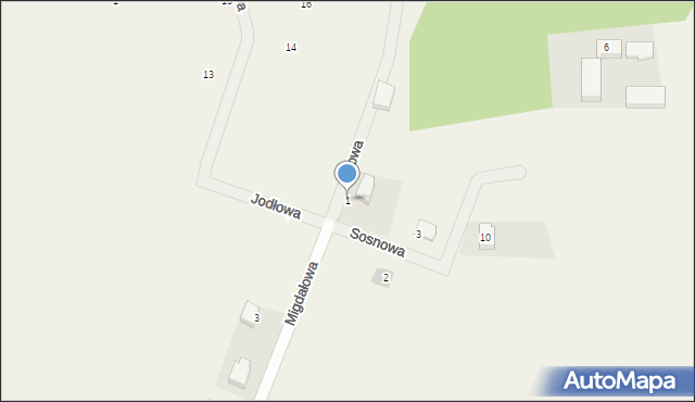 Osiedle Poznańskie, Sosnowa, 1, mapa Osiedle Poznańskie