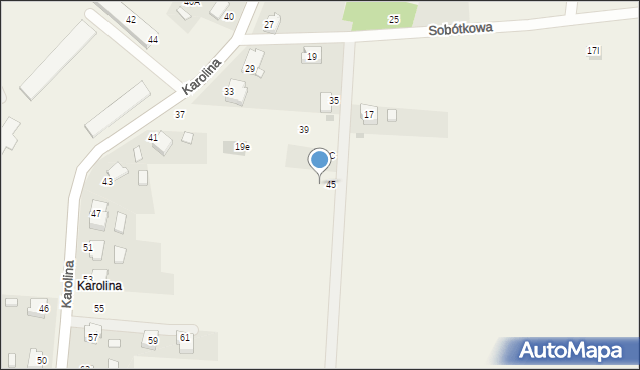 Osiek, Sobótkowa, 19f, mapa Osiek