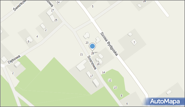 Osówiec, Sosnowa, 18, mapa Osówiec