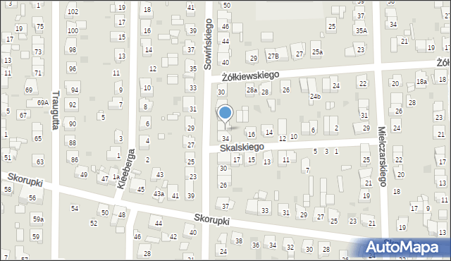 Ostrów Wielkopolski, Sowińskiego Józefa, gen., 36, mapa Ostrów Wielkopolski