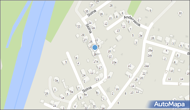 Oświęcim, Solna, 19, mapa Oświęcimia