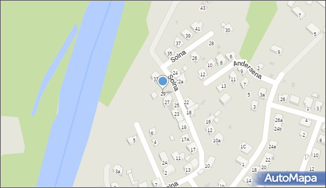 Oświęcim, Solna, 29, mapa Oświęcimia
