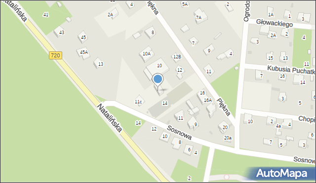 Otrębusy, Sosnowa, 11b, mapa Otrębusy