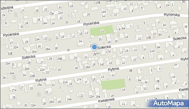 Otwock, Sołecka, 19, mapa Otwock