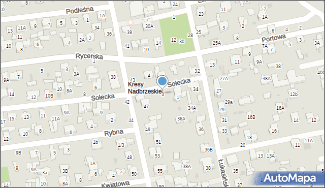 Otwock, Sołecka, 3, mapa Otwock