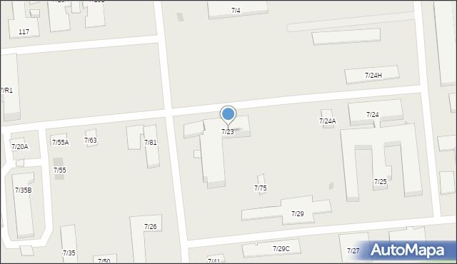 Otwock, Sołtana Andrzeja, 7/23, mapa Otwock