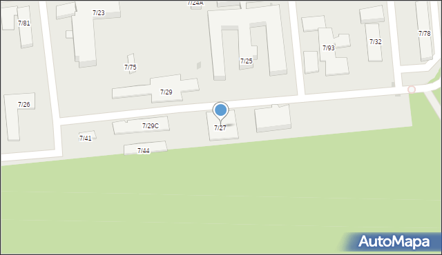 Otwock, Sołtana Andrzeja, 7/27, mapa Otwock