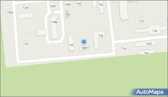 Otwock, Sołtana Andrzeja, 7/50, mapa Otwock