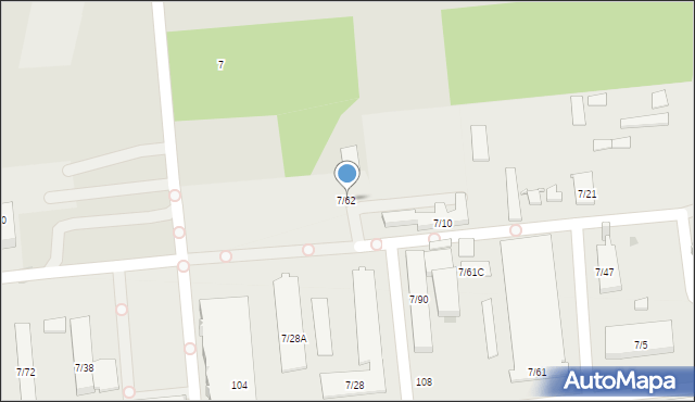 Otwock, Sołtana Andrzeja, 7/62, mapa Otwock