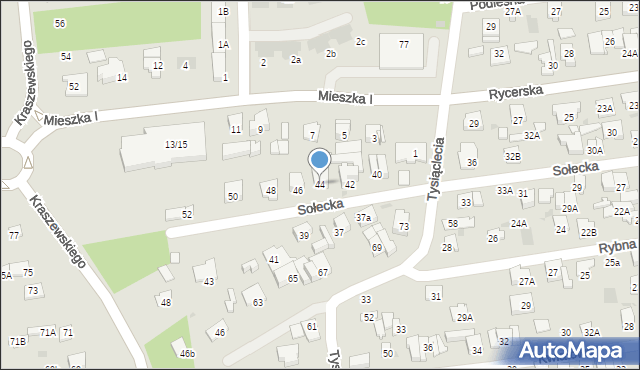 Otwock, Sołecka, 44, mapa Otwock