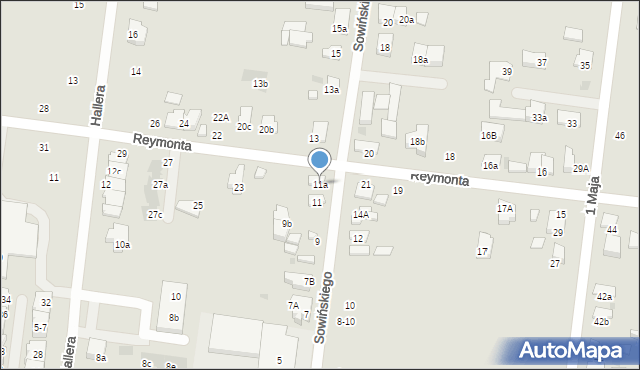 Ożarów Mazowiecki, Sowińskiego Józefa, gen., 11a, mapa Ożarów Mazowiecki