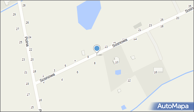 Ozorowice, Sosnowa, 8a, mapa Ozorowice