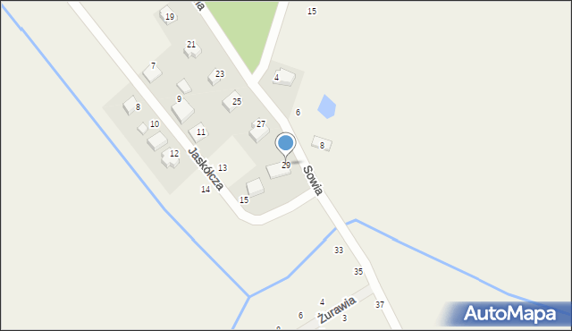 Pamiątkowo, Sowia, 29, mapa Pamiątkowo