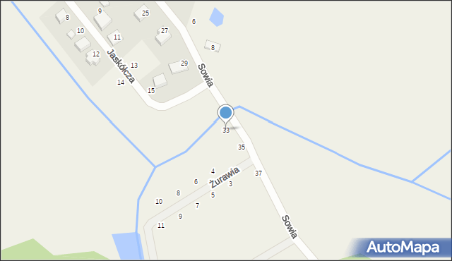 Pamiątkowo, Sowia, 33, mapa Pamiątkowo