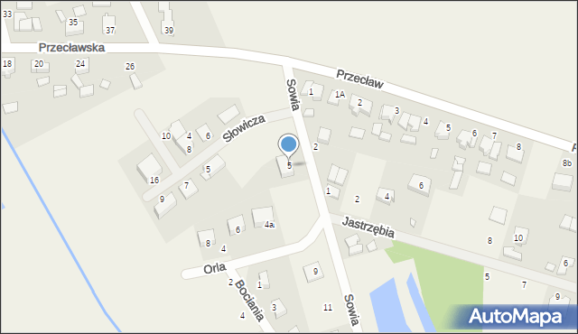 Pamiątkowo, Sowia, 5, mapa Pamiątkowo