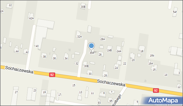 Paprotnia, Sochaczewska, 30A, mapa Paprotnia