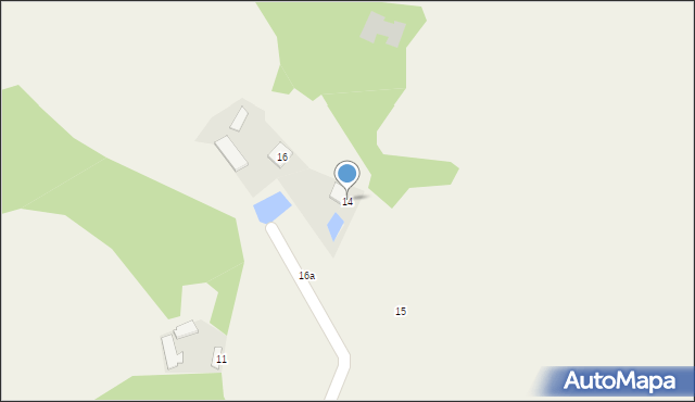 Pęchcin, Sosnowa, 14, mapa Pęchcin