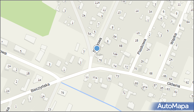 Pecna, Sosnowa, 4, mapa Pecna