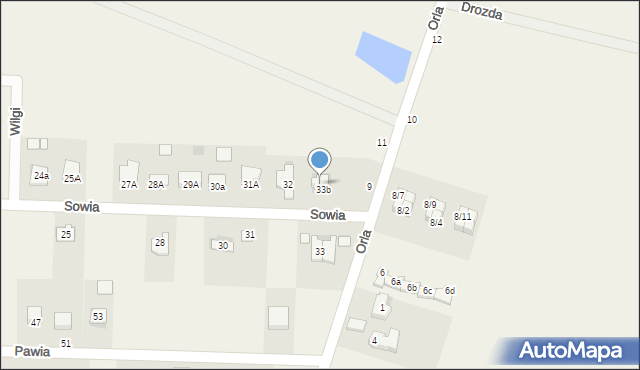 Piaseczna Górka, Sowia, 34, mapa Piaseczna Górka