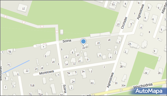 Piaseczno, Solna, 14, mapa Piaseczno