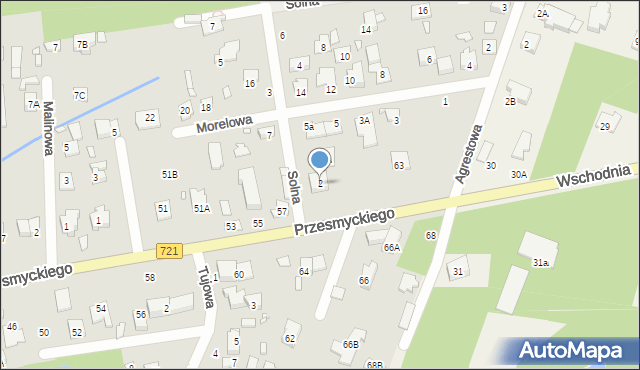 Piaseczno, Solna, 2, mapa Piaseczno