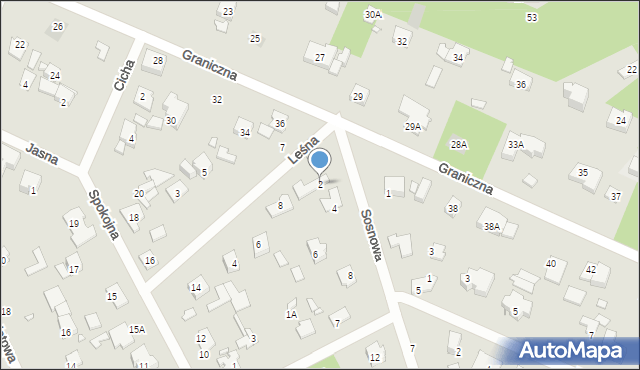 Piaseczno, Sosnowa, 2, mapa Piaseczno