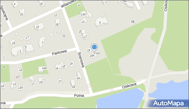 Piaseczno, Sosnowa, 21, mapa Piaseczno